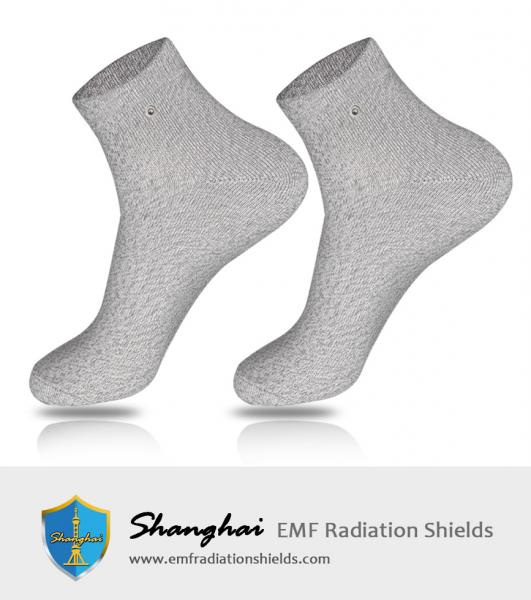 Amazon Bestseller Silver Fiber Therapy Electrode Conductive Foot Massage Physiotherapy Socks