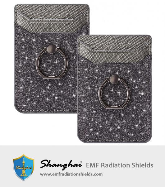 Card Holder for Back of Phone,RFID Blocking Ring Pocket