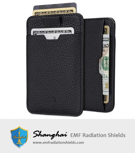 Leather Mens Wallet with RFID Blocking, Front Pocket Credit Card Holder
