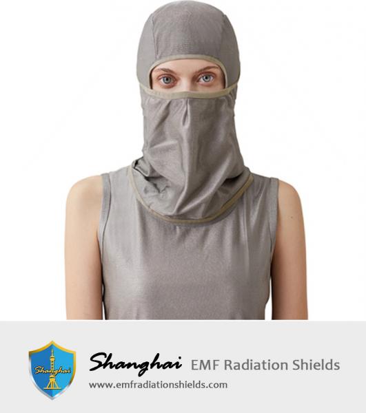 Silver Fiber Head Hood Electromagnetic Radiation Protective Head Cover